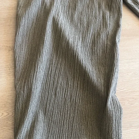 ZARA Women’s brown/grayish Texture  Wide Trouser Size Medium - Picture 11 of 15